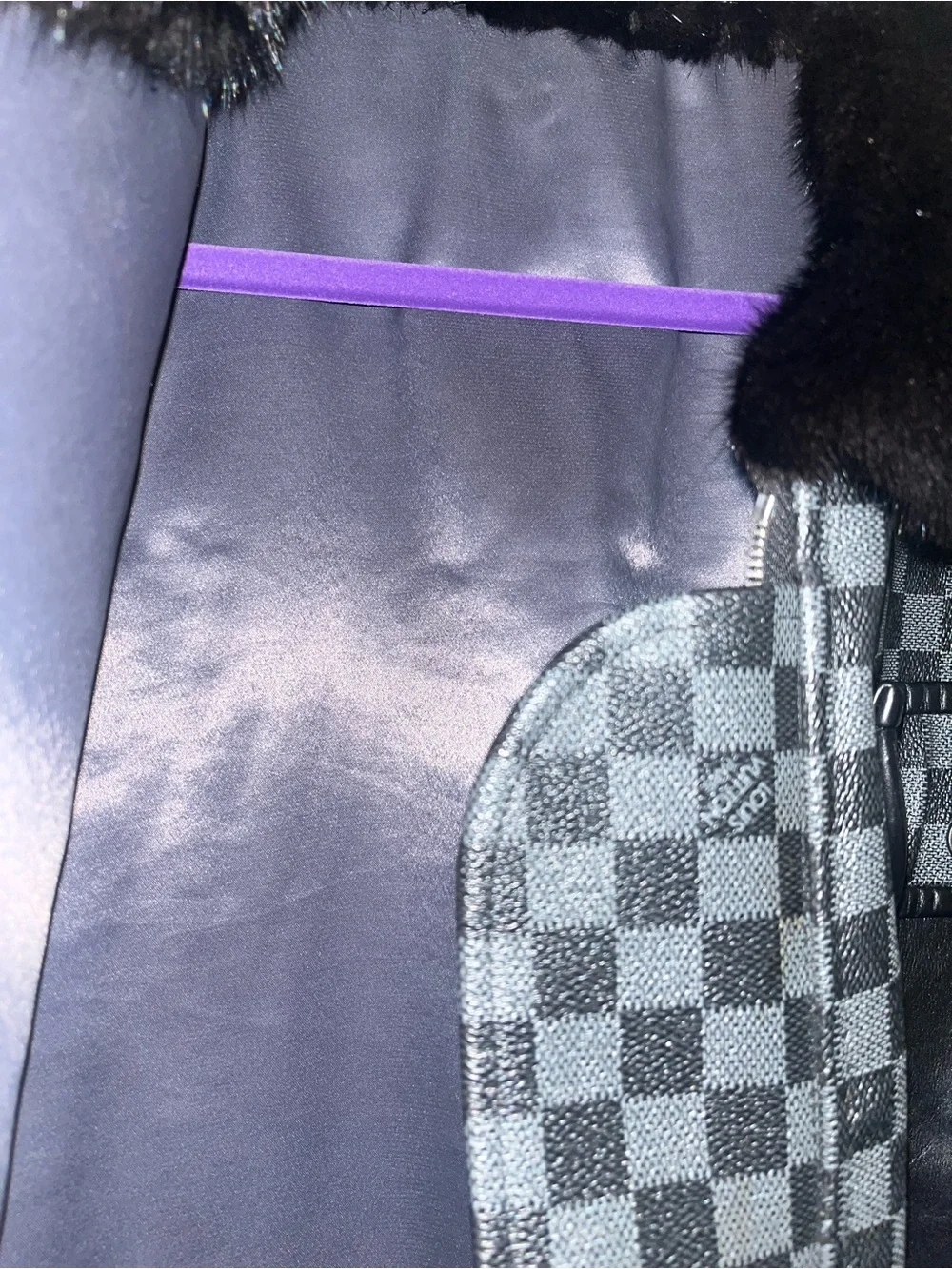Men's Dark Black Custom Louis Vuitton Trench Coat